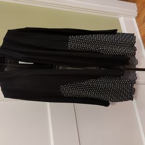 Nwt knit and cloth pleated cardigan